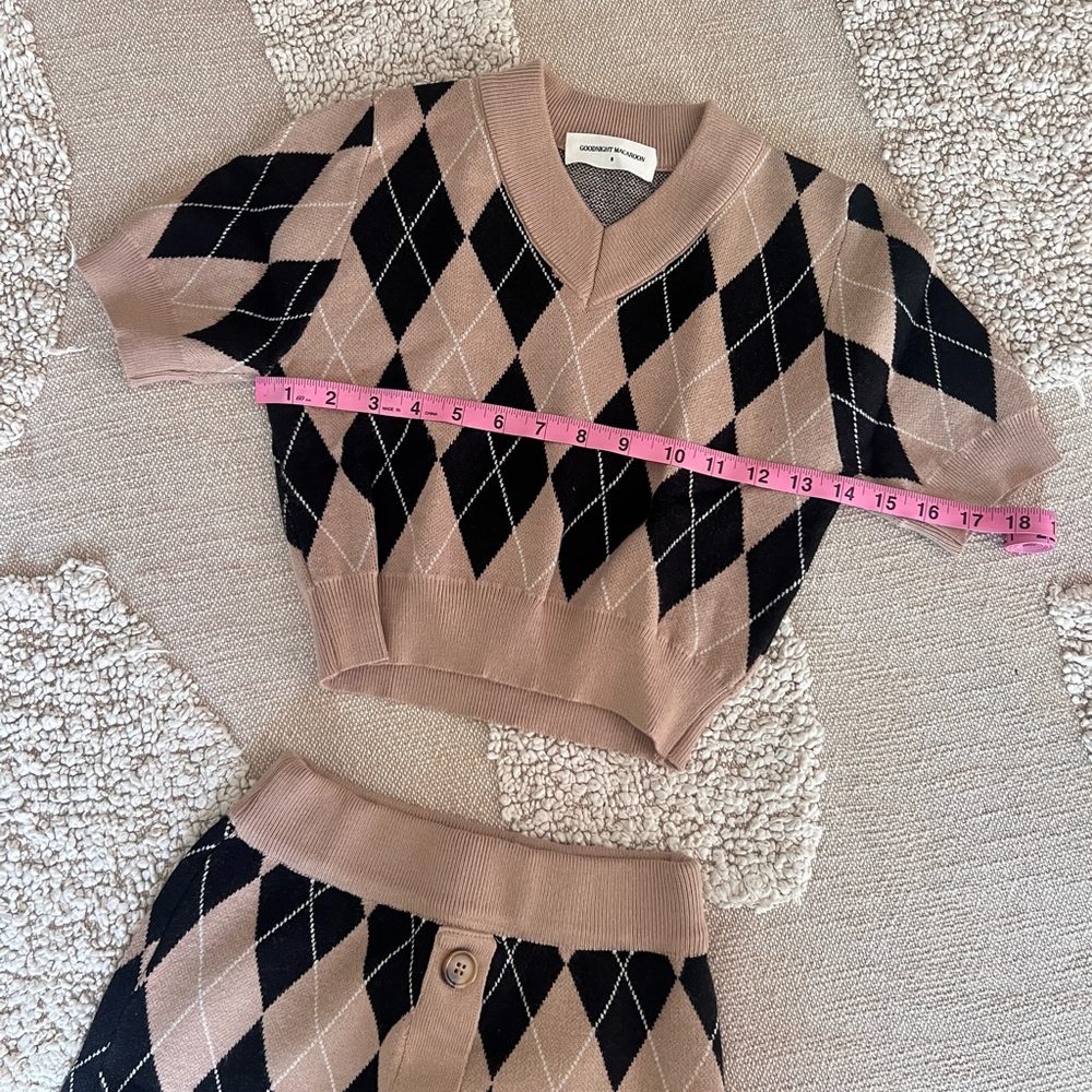 Goodnight Macaroon Argyle Patterned Set - image 7